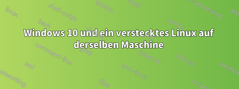 Windows 10 und ein verstecktes Linux auf derselben Maschine