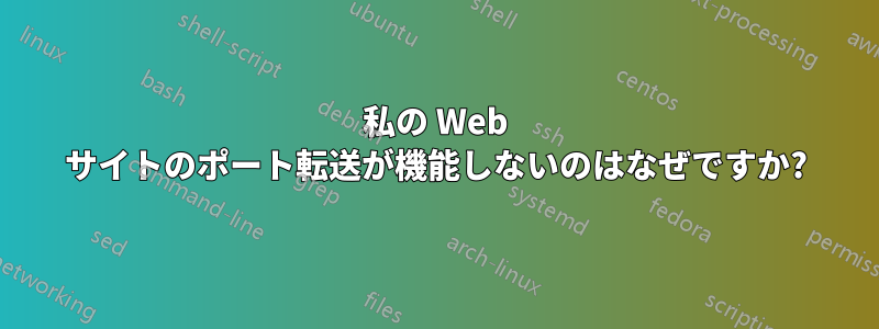 私の Web サイトのポート転送が機能しないのはなぜですか?