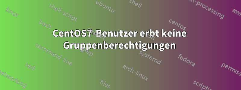 CentOS7-Benutzer erbt keine Gruppenberechtigungen