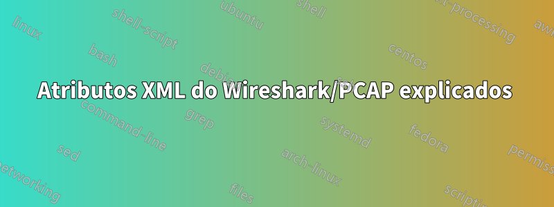 Atributos XML do Wireshark/PCAP explicados