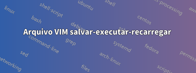 Arquivo VIM salvar-executar-recarregar