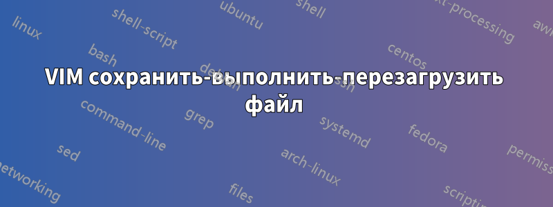 VIM сохранить-выполнить-перезагрузить файл