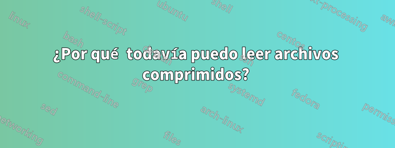 ¿Por qué todavía puedo leer archivos comprimidos?