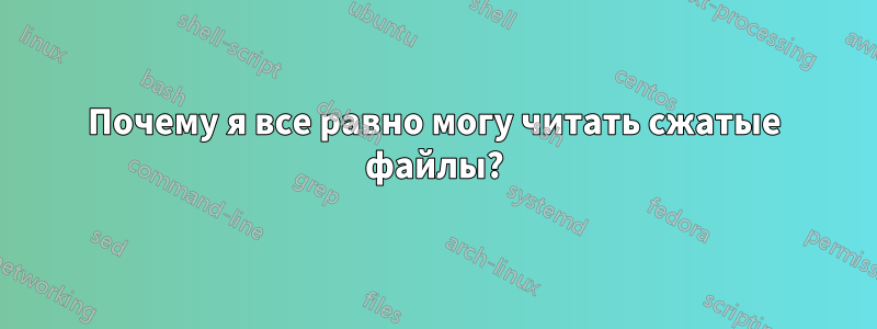 Почему я все равно могу читать сжатые файлы?