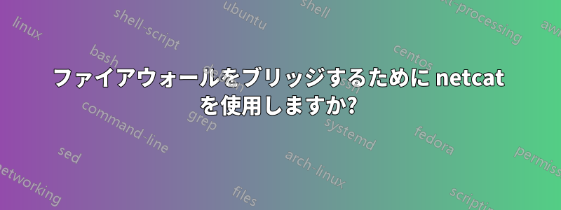 ファイアウォールをブリッジするために netcat を使用しますか?