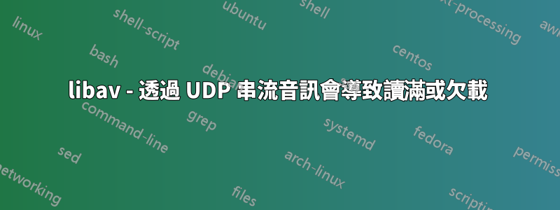 libav - 透過 UDP 串流音訊會導致讀滿或欠載