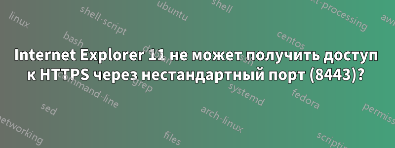 Internet Explorer 11 не может получить доступ к HTTPS через нестандартный порт (8443)?