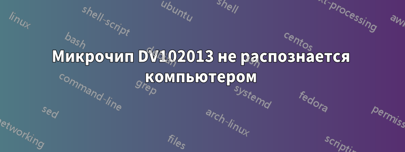 Микрочип DV102013 не распознается компьютером