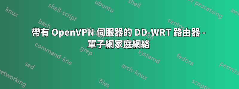 帶有 OpenVPN 伺服器的 DD-WRT 路由器 - 單子網家庭網絡