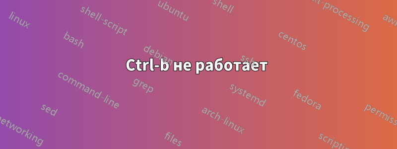 Ctrl-b не работает