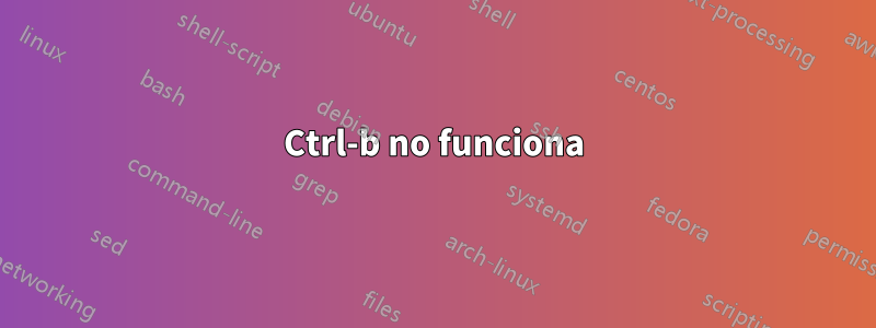 Ctrl-b no funciona