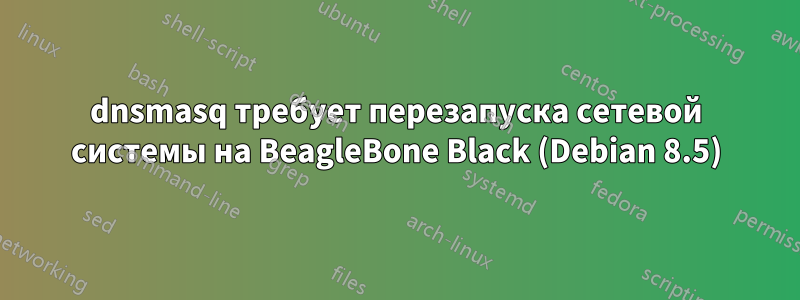 dnsmasq требует перезапуска сетевой системы на BeagleBone Black (Debian 8.5)