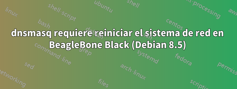dnsmasq requiere reiniciar el sistema de red en BeagleBone Black (Debian 8.5)