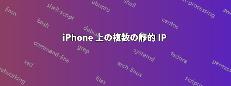 iPhone 上の複数の静的 IP