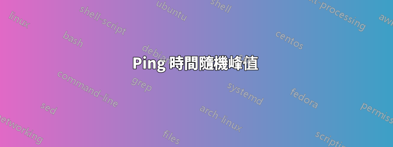 Ping 時間隨機峰值