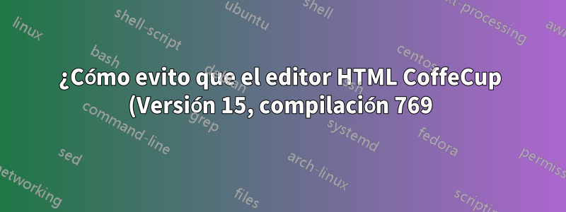 ¿Cómo evito que el editor HTML CoffeCup (Versión 15, compilación 769) cree una nueva carpeta cuando pruebo una página web desde un servidor?