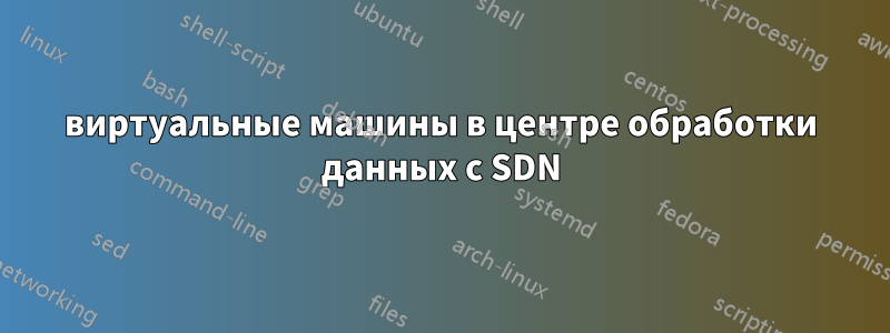 виртуальные машины в центре обработки данных с SDN