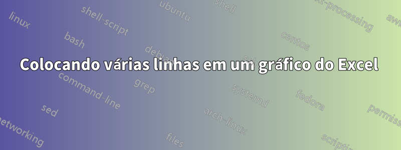 Colocando várias linhas em um gráfico do Excel