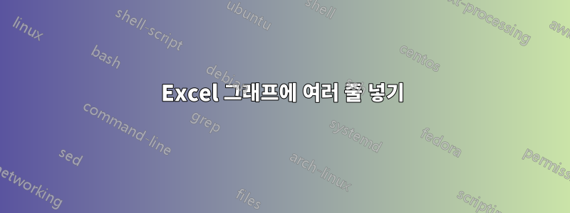 Excel 그래프에 여러 줄 넣기