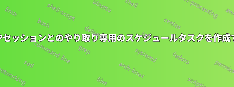 RDPセッションとのやり取り専用のスケジュールタスクを作成する