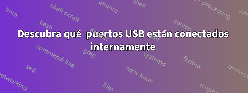 Descubra qué puertos USB están conectados internamente