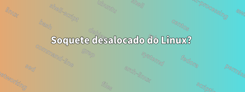 Soquete desalocado do Linux?