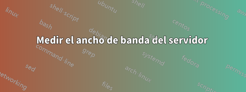 Medir el ancho de banda del servidor