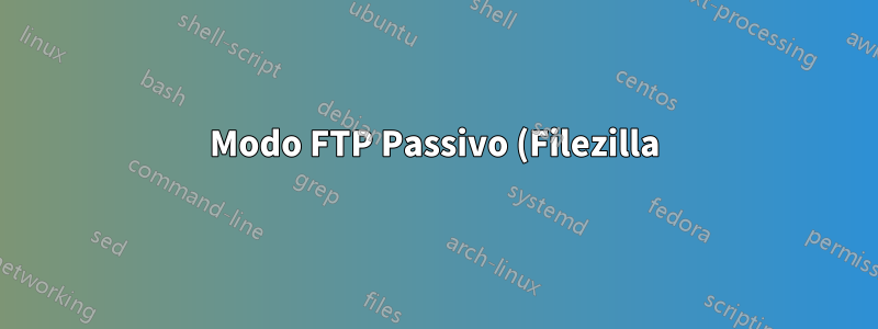 Modo FTP Passivo (Filezilla) Servidor Windows 2012 ocasional " 426 Conexão fechada; transferência abortada de ""
