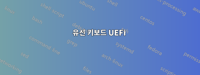 유선 키보드 UEFI