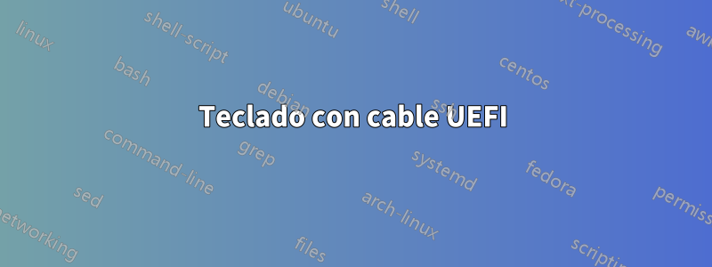 Teclado con cable UEFI