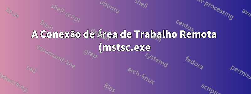 A Conexão de Área de Trabalho Remota (mstsc.exe) está apresentando problemas de fonte apenas em algumas contas