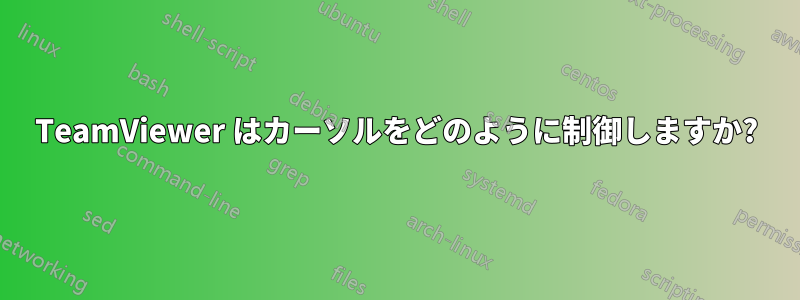 TeamViewer はカーソルをどのように制御しますか?