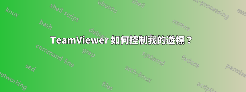 TeamViewer 如何控制我的遊標？