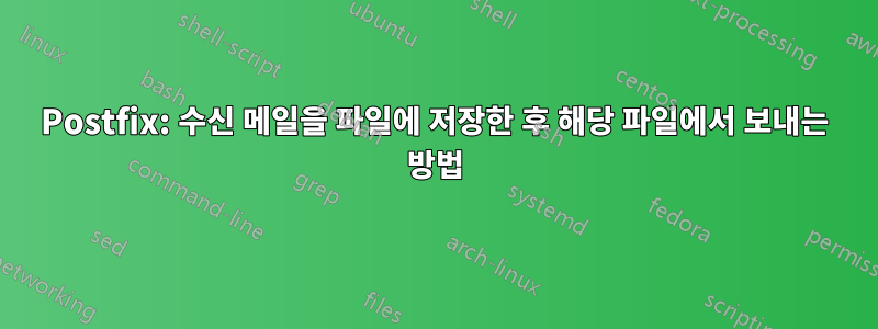 Postfix: 수신 메일을 파일에 저장한 후 해당 파일에서 보내는 방법