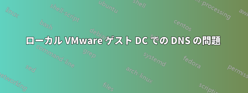 ローカル VMware ゲスト DC での DNS の問題