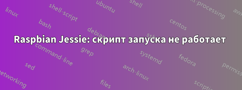 Raspbian Jessie: скрипт запуска не работает