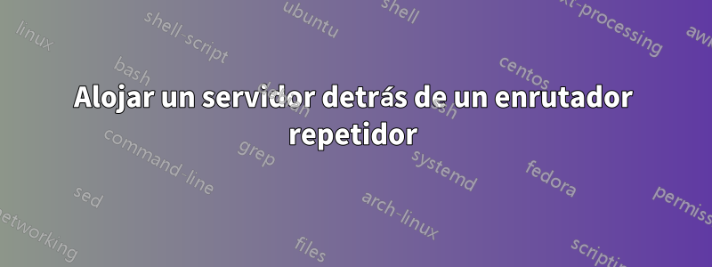 Alojar un servidor detrás de un enrutador repetidor