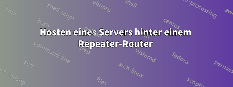 Hosten eines Servers hinter einem Repeater-Router