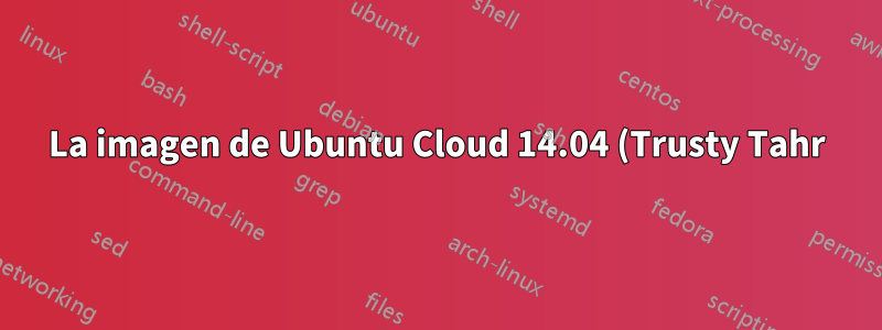 La imagen de Ubuntu Cloud 14.04 (Trusty Tahr) solo tiene una interfaz de red (eth0)