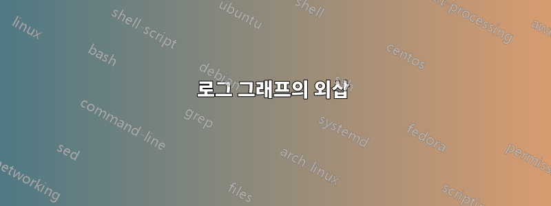 로그 그래프의 외삽