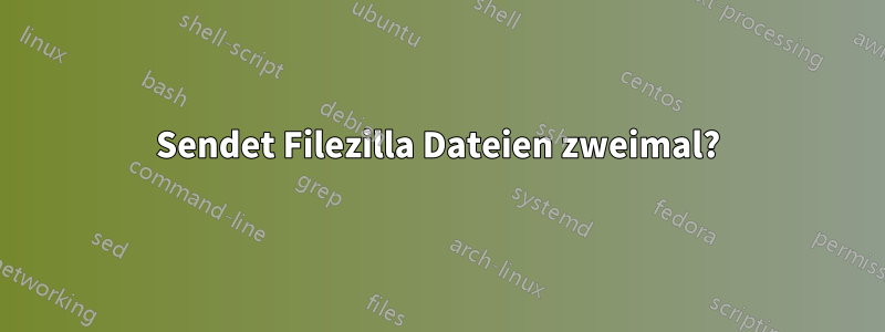 Sendet Filezilla Dateien zweimal?