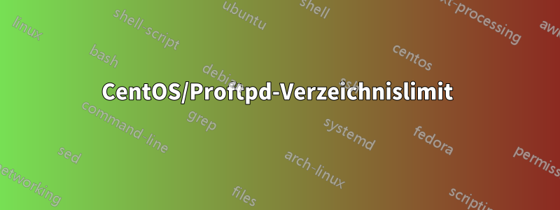 CentOS/Proftpd-Verzeichnislimit