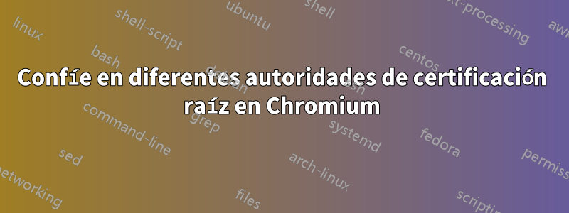 Confíe en diferentes autoridades de certificación raíz en Chromium