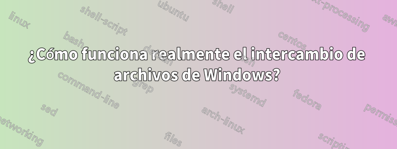 ¿Cómo funciona realmente el intercambio de archivos de Windows?