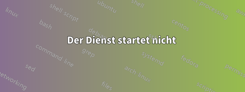 Der Dienst startet nicht