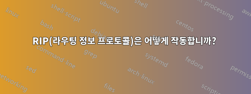RIP(라우팅 정보 프로토콜)은 어떻게 작동합니까?