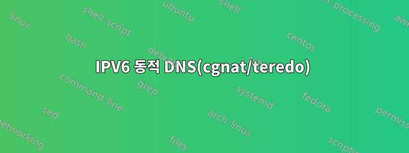 IPV6 동적 DNS(cgnat/teredo)