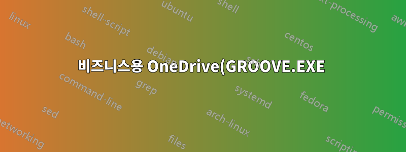 비즈니스용 OneDrive(GROOVE.EXE)의 리소스 사용을 관리하려면 어떻게 해야 하나요?