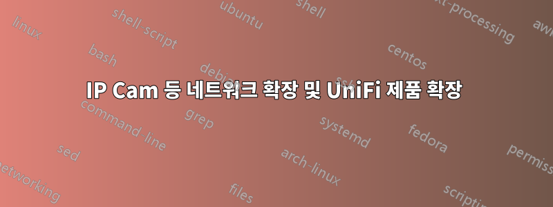 IP Cam 등 네트워크 확장 및 UniFi 제품 확장