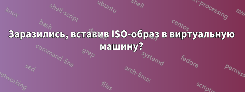 Заразились, вставив ISO-образ в виртуальную машину?